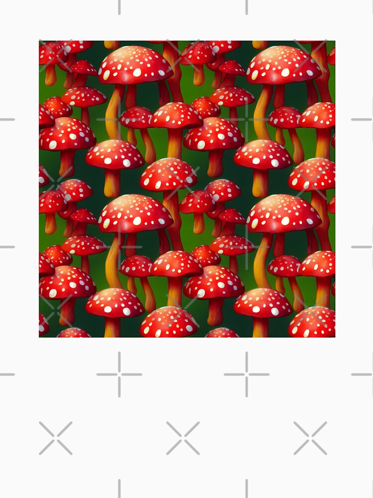 Trippy Magic Mushrooms White Spots #7 by Unicorn Trainwreck
