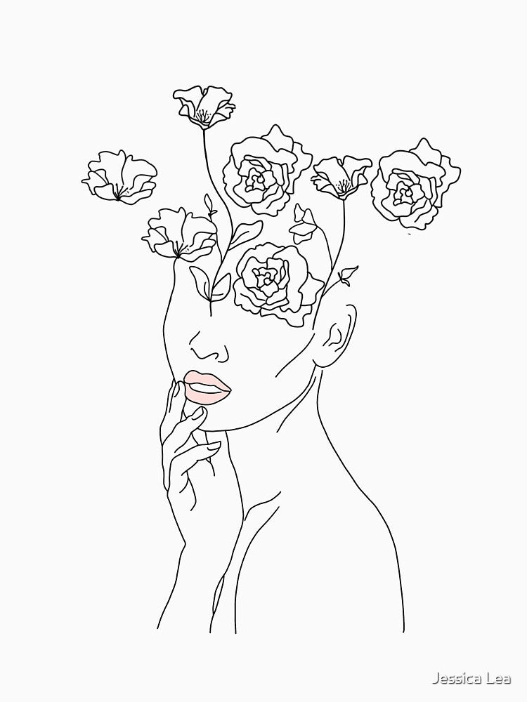 Flower line art by JessicaFrith