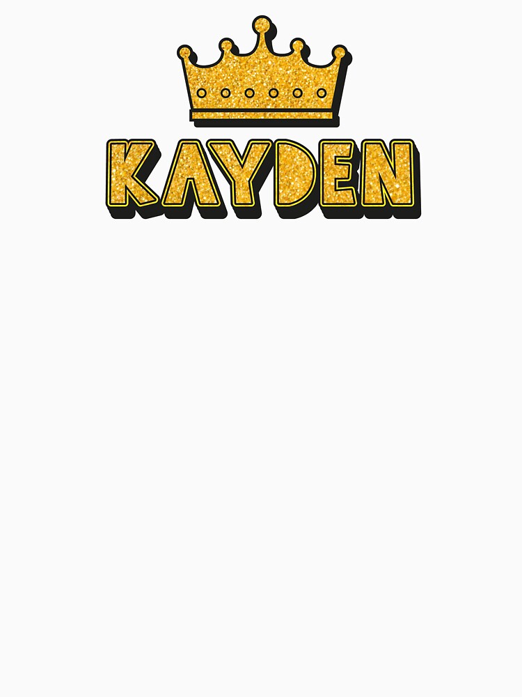 Kayden Personalized Name With Crown - Cool & Funny Custom Gift for Men and Boys by Oussinc