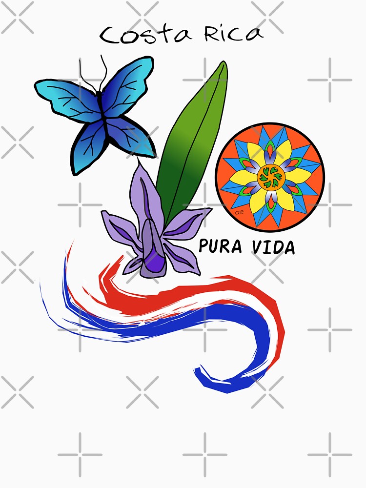 Costa rica patriotic  elements by ALEFANTICA