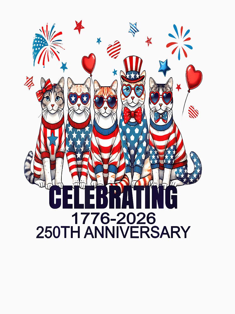 USA 250 Patriotic Fun Cats by Dear-Blue