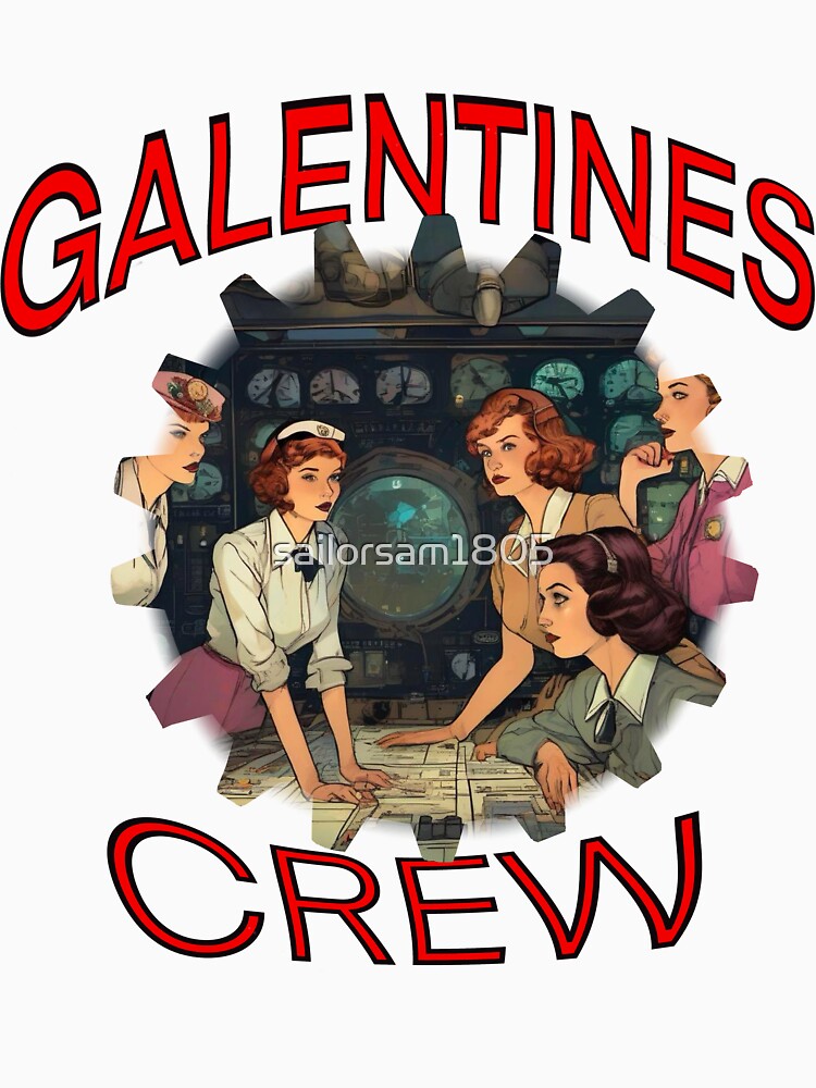 Some Cool American Girls Galentines crew on submarine on Galentines day and Galentines party, gift idea for Galentines day by sailorsam1805