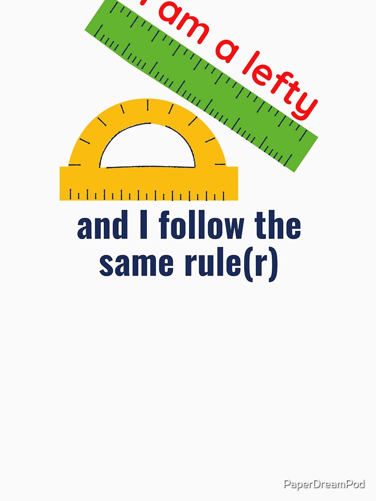 I am left-handed and use the same ruler by PaperDreamPod