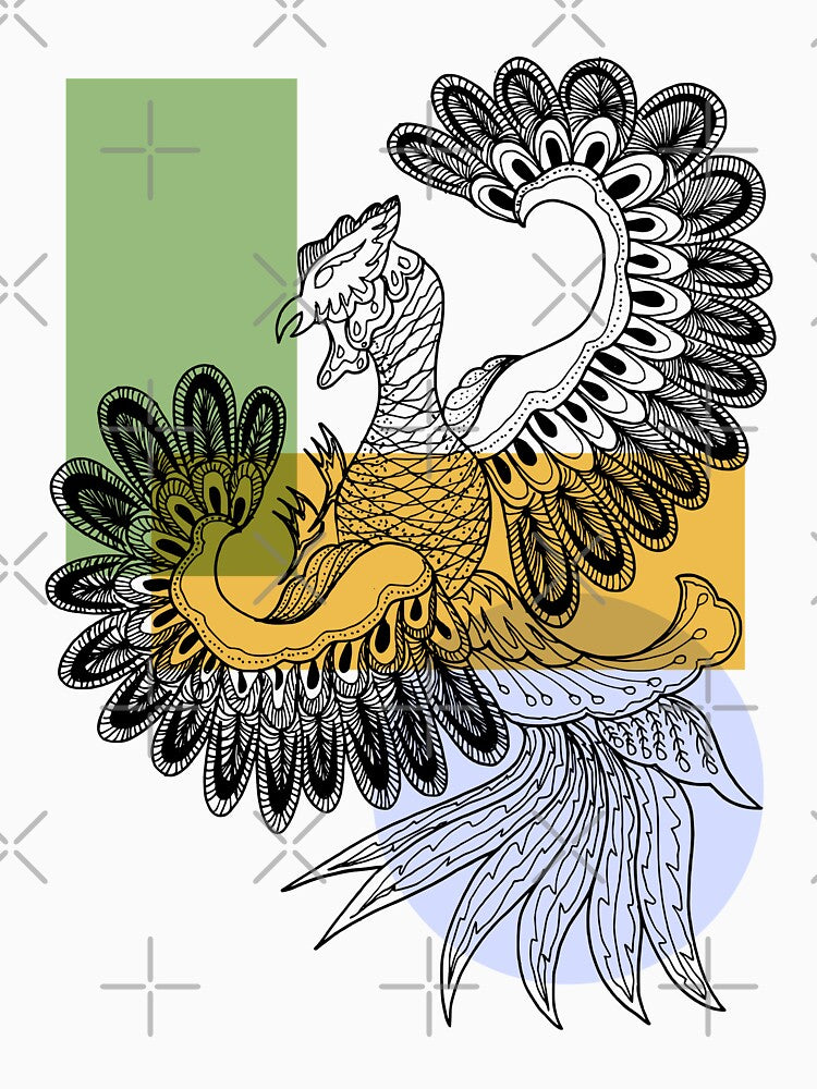 Rooster Cock Hand Drawn by mariazegena