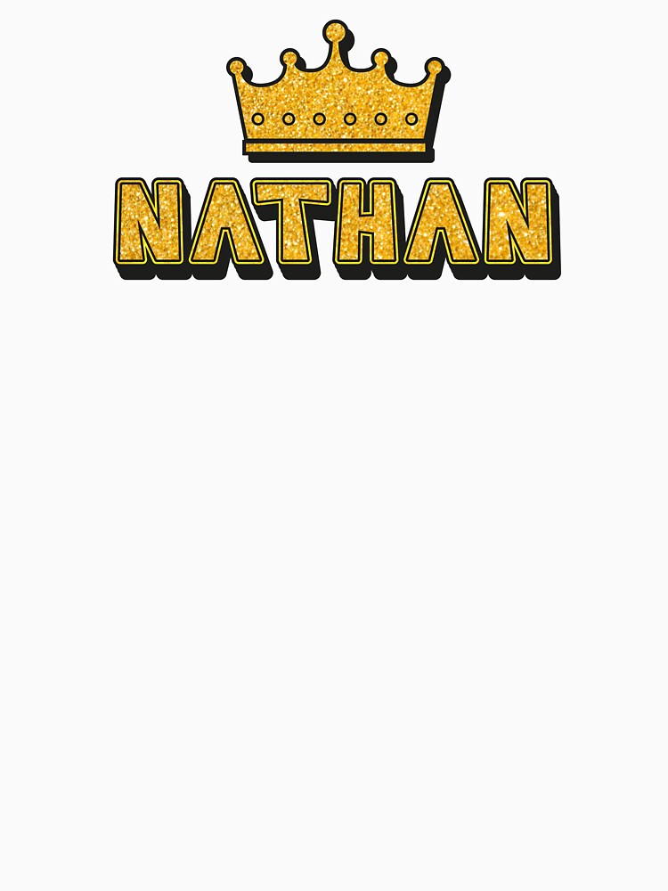 Nathan Personalized Name With Crown - Cool & Funny Custom Gift for Men and Boys by Oussinc