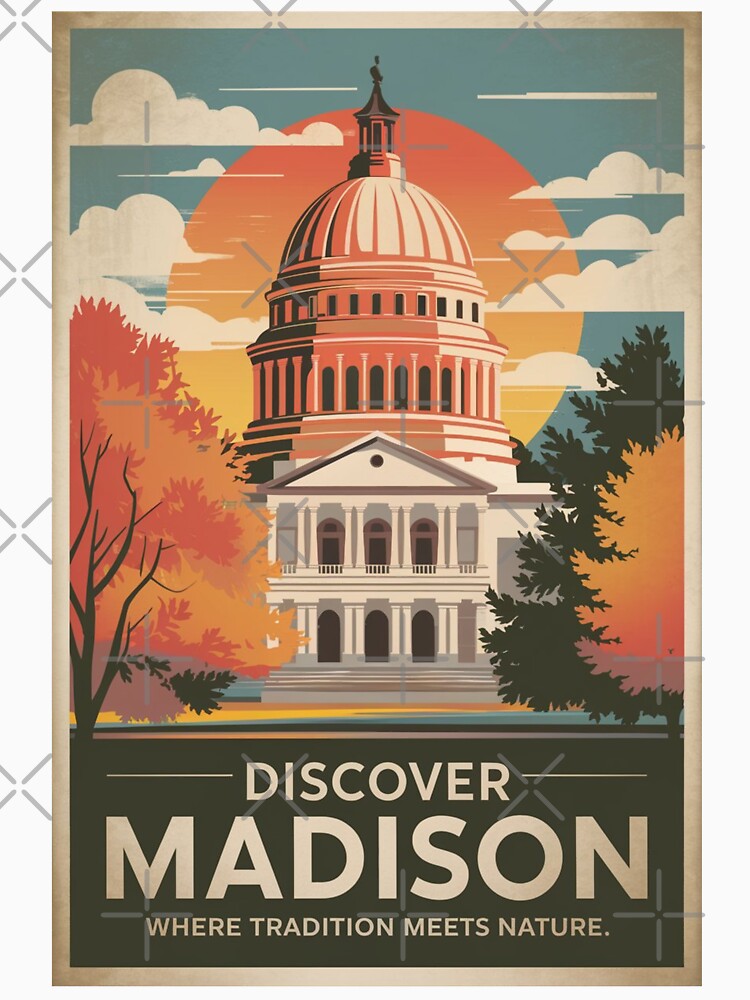 Maddison Vintage Travel Poster by TravelerRat
