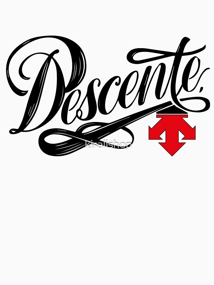 Descente Brand Logo T-Shirt for Men and Women by kirallshop