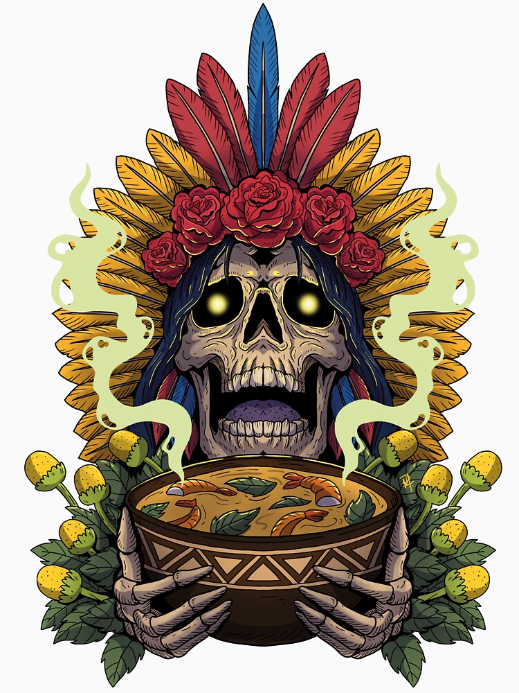 Amazonic Indigenous Skull by Ilustramagno