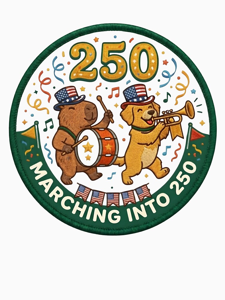 Marching Into 250 Capybara Dog Marching Band by laughingshirts
