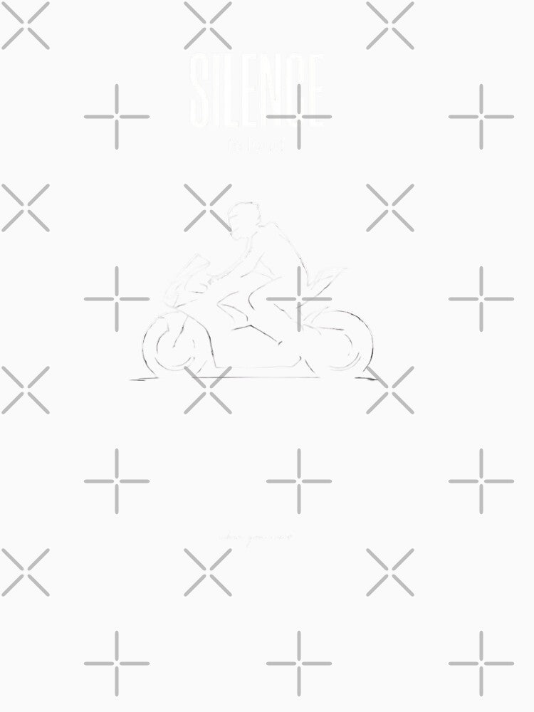 Silence Is Loud – Sportbike Rider Motorcycle Design by TwoWheels-shop