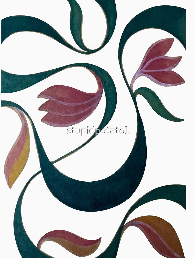 hand drawn flower pattern by stupidpotato1