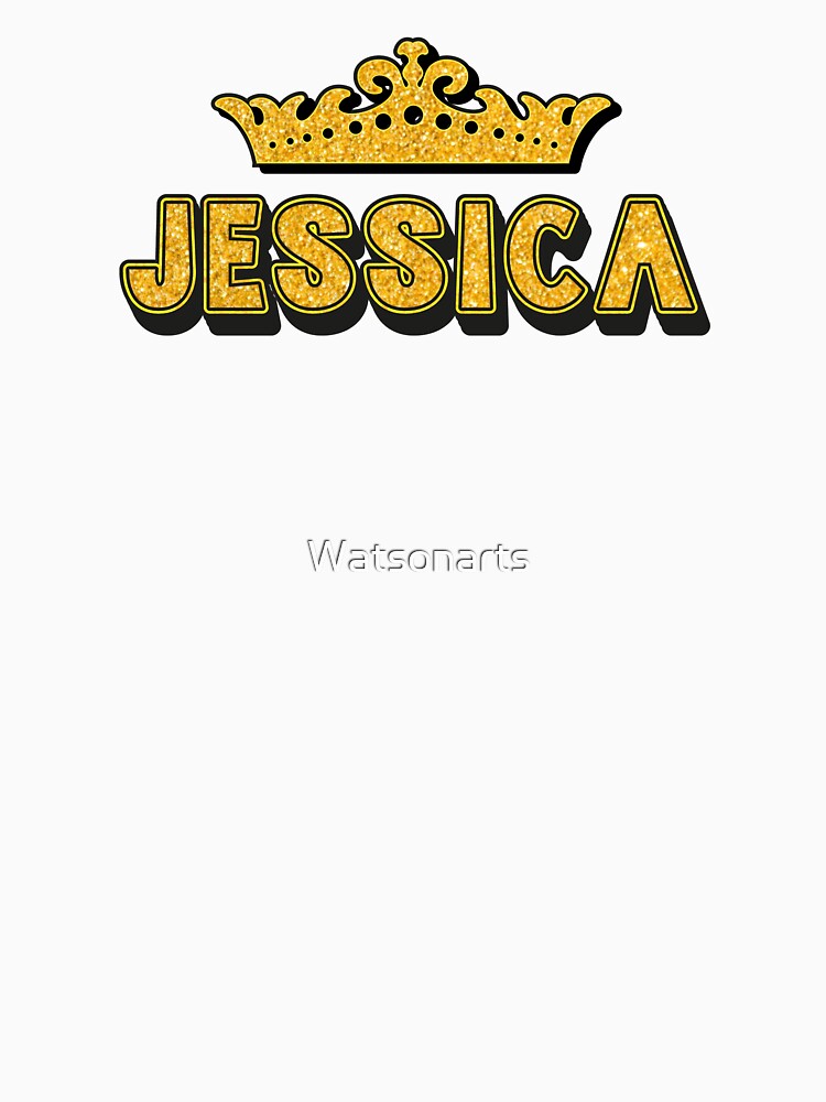 Jessica Personalized Funny Custom Name Crown Design by Watsonarts