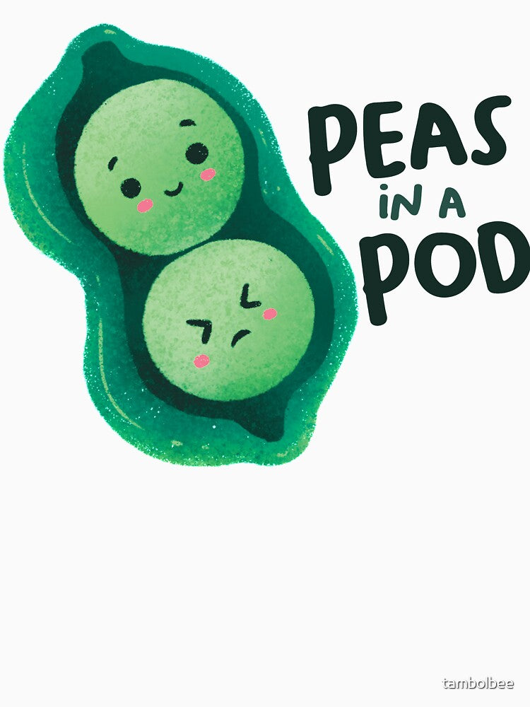 Cute Two Peas in a Pod by tambolbee