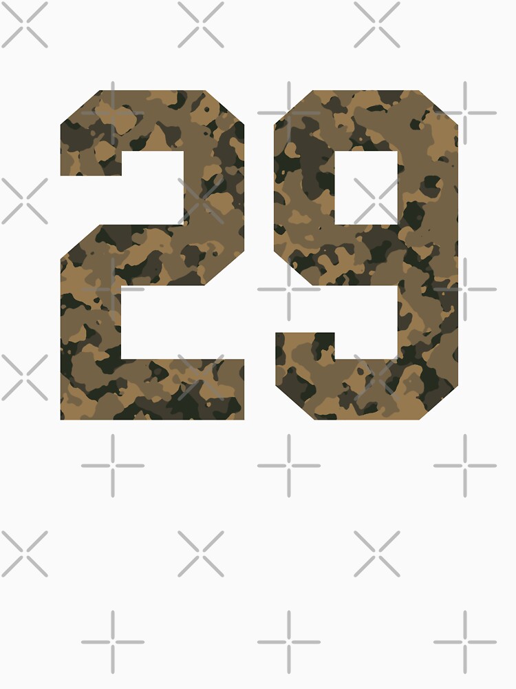Army Camouflage Number 29 - Sports Numbers by NECHSTORE