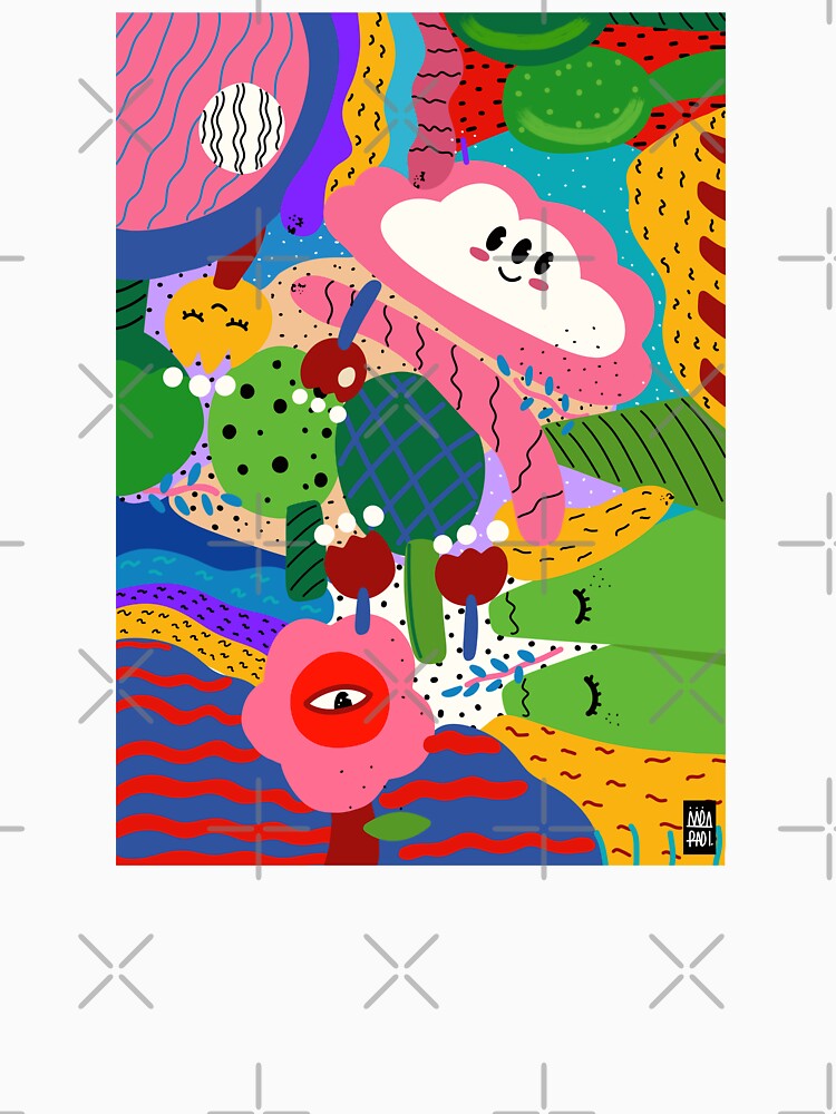 COLORFUL PATTERN HAPPY CLOUD TREES MOUNTAINS PHONE CASE by aydapadi