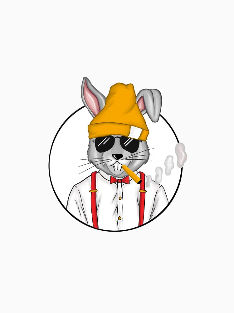 hipster rabbit by Clases 3mundo