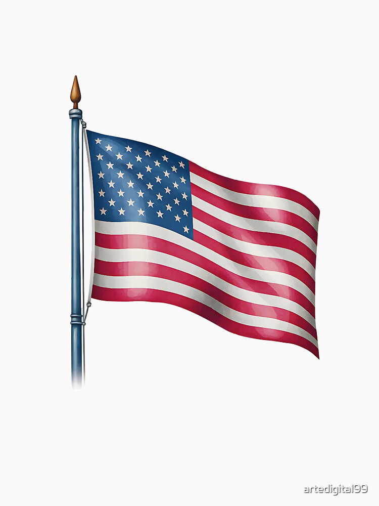 USA Stars and Stripes Art – Patriotic Flag Illustration by artedigital99