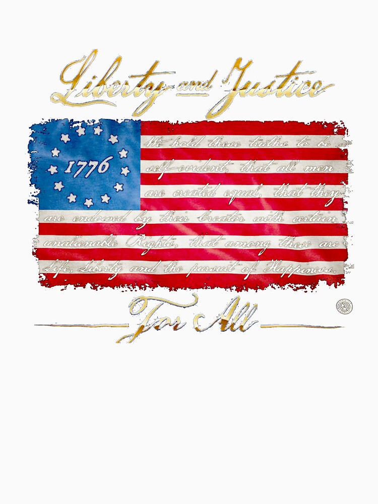 Patriotic Long Sleeves Patriotic 1776 Betsy Ross by AgustinKutch