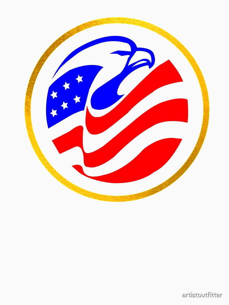 Eagle Flag Circle by artistoutfitter