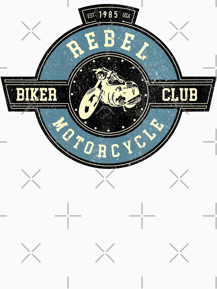 HONDA REBEL 300 500 1100 Rebel Motorcycle Biker Crew VINTAGE STYLE TSHIRT & STICKER FOR BIKE, HELMET, LAPTOP, WATER BOTTLE by elalf