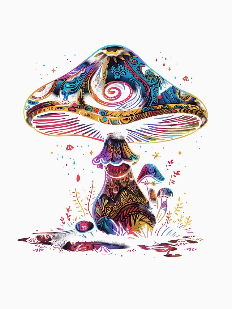 Stylized Magic Mushroom 13 by HarmonyTheKoala