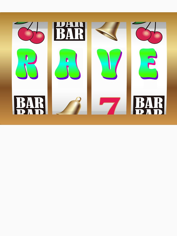 RAVE Jackpot Slot Machine Fun Festival Design by FestDrip