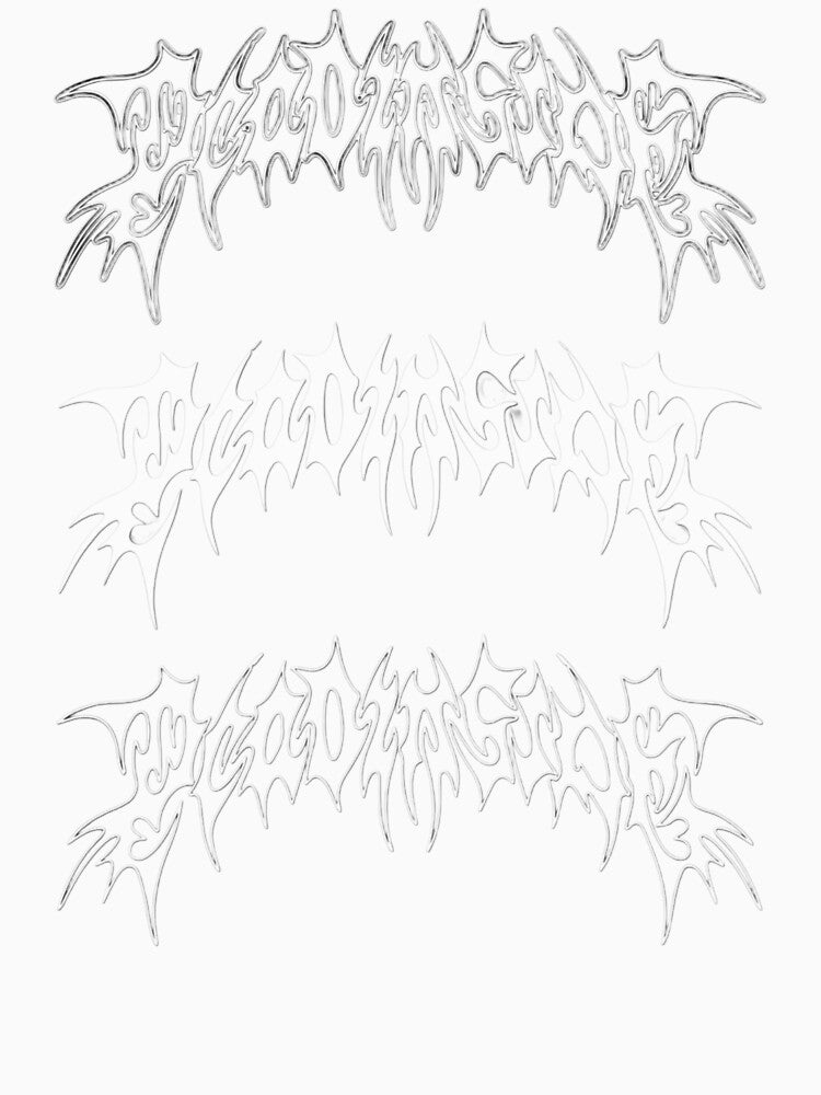 Illegible Extreme Metal Typography by Peac7e