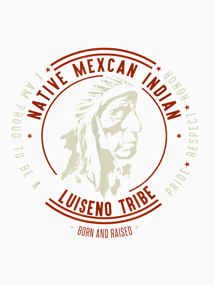 Luiseno Native American Indian Pride Vintage Retro Chief Log by lolahomya