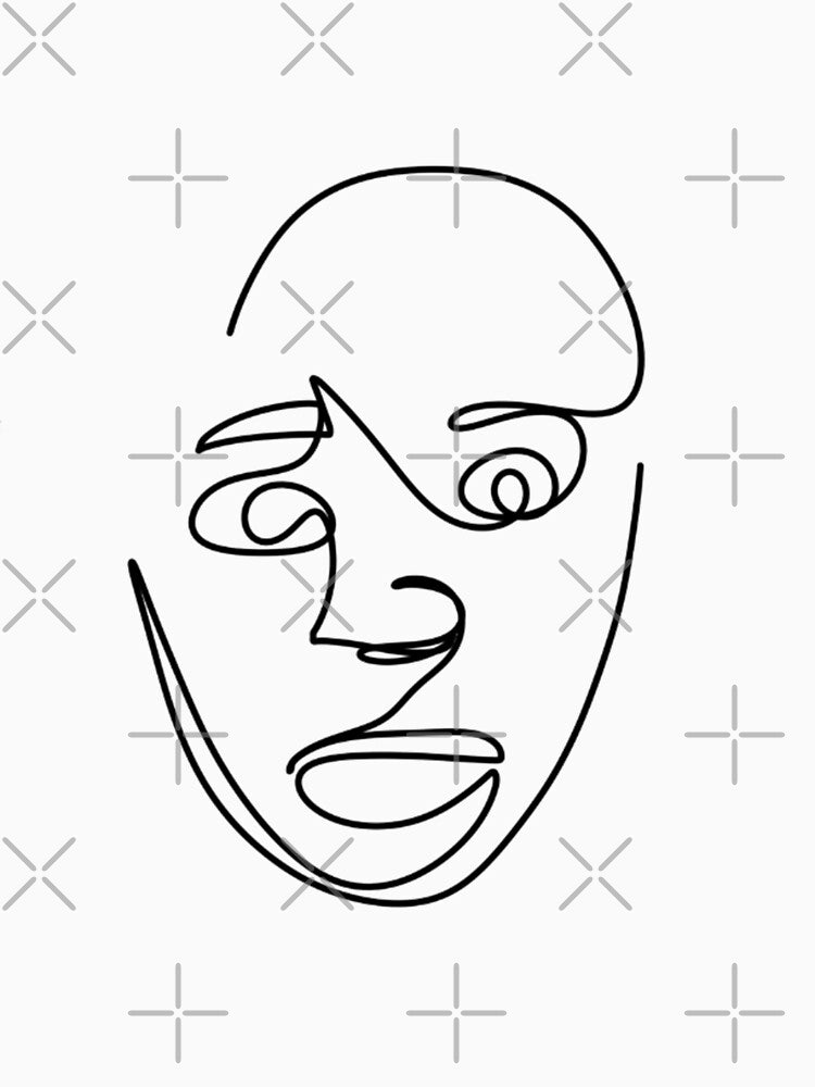 Abstract Single Line Face by radiantdark