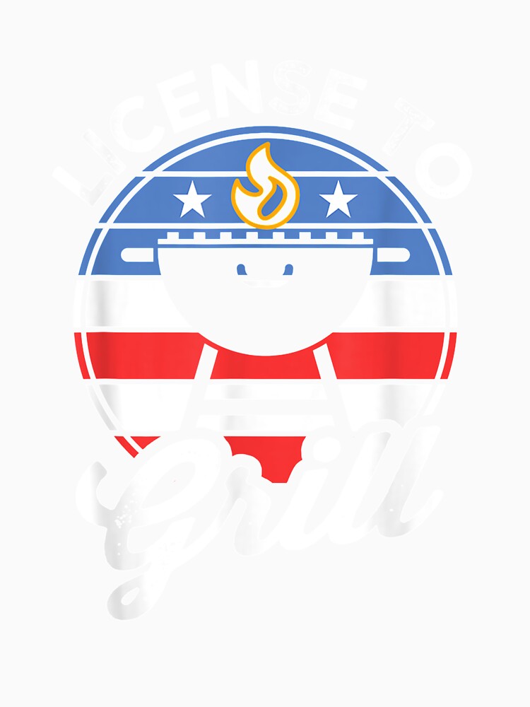 Bbq Grillmaster Funny Patriotic Barbecue Proud American Flag by zpruby