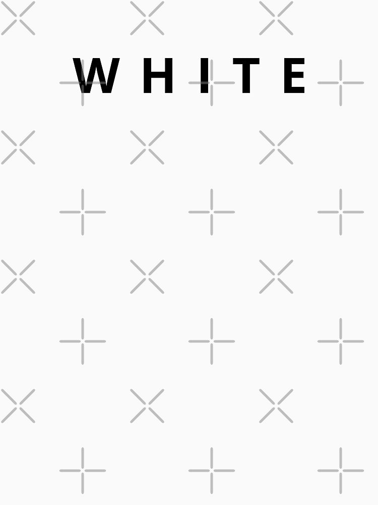 WHITE - Minimal - Aesthetic Design Merch - Aesthetics Text Word by UniqqFactory