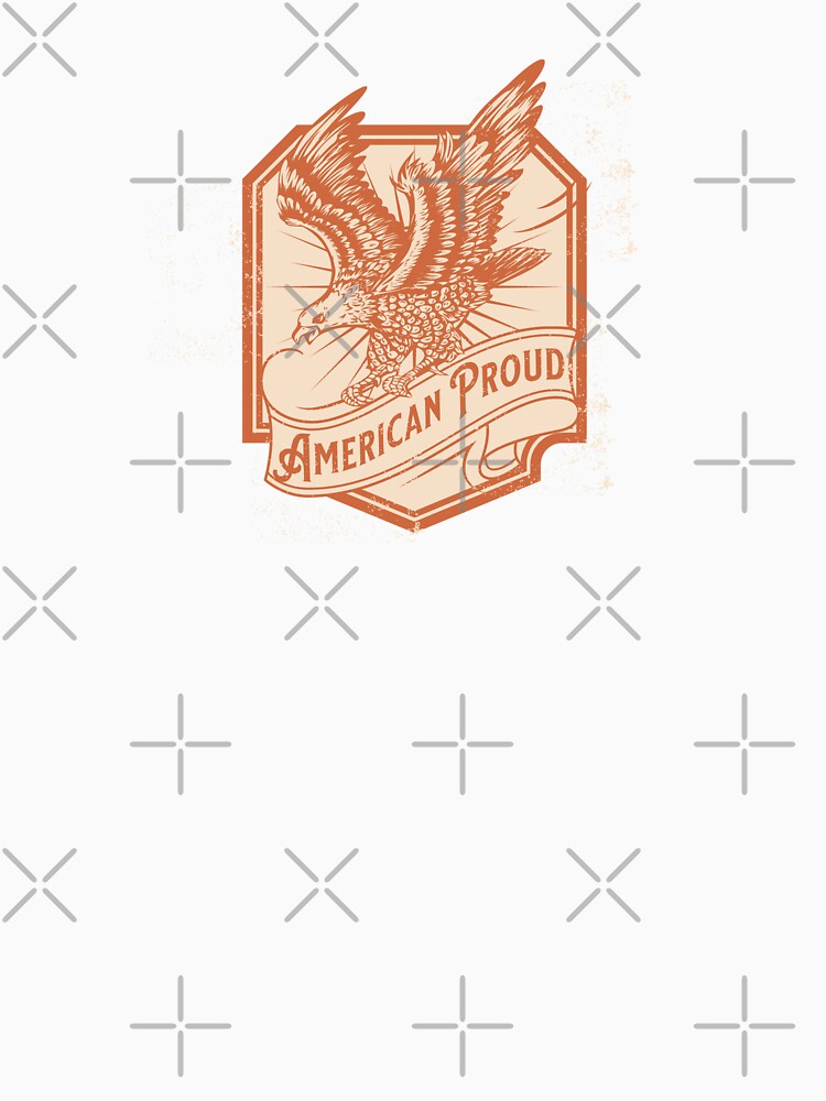 American Pround Vintage Eagle USA Made in America by CattlettArt
