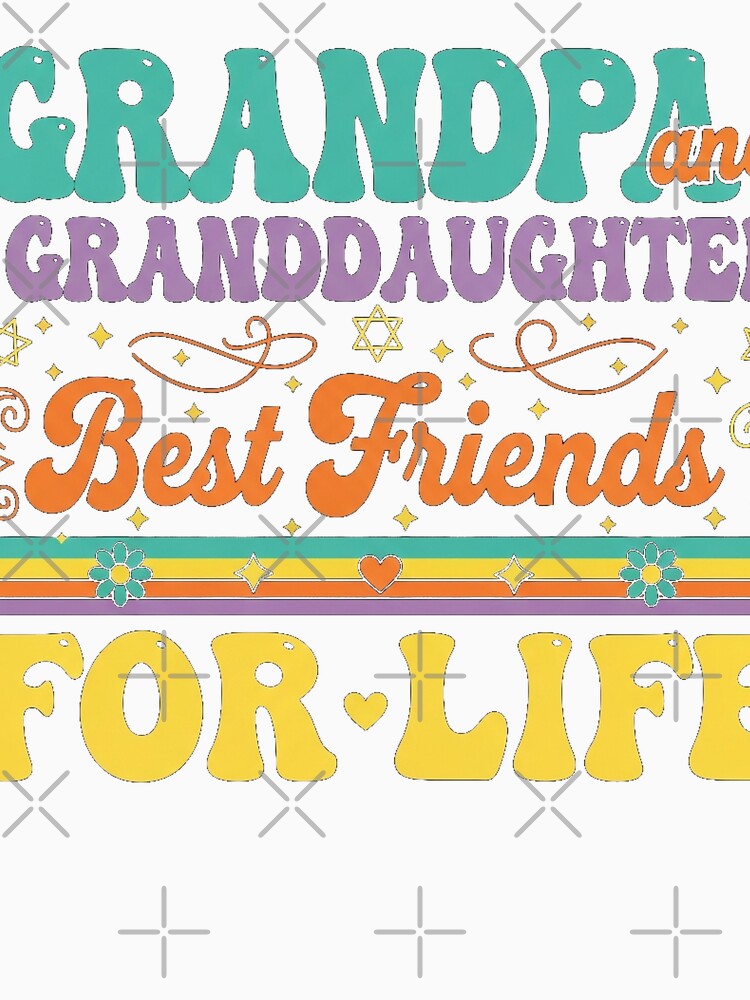 Grandpa And Granddaughter Best Friends For Life Minimalist by Designs-RZ