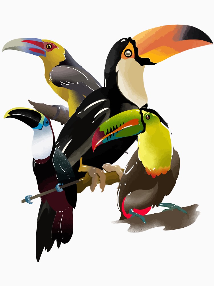 toucans by TheChaloArtShop