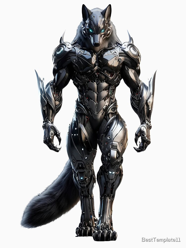 CYBER WOLF: Engineered Power by BestTemplate11