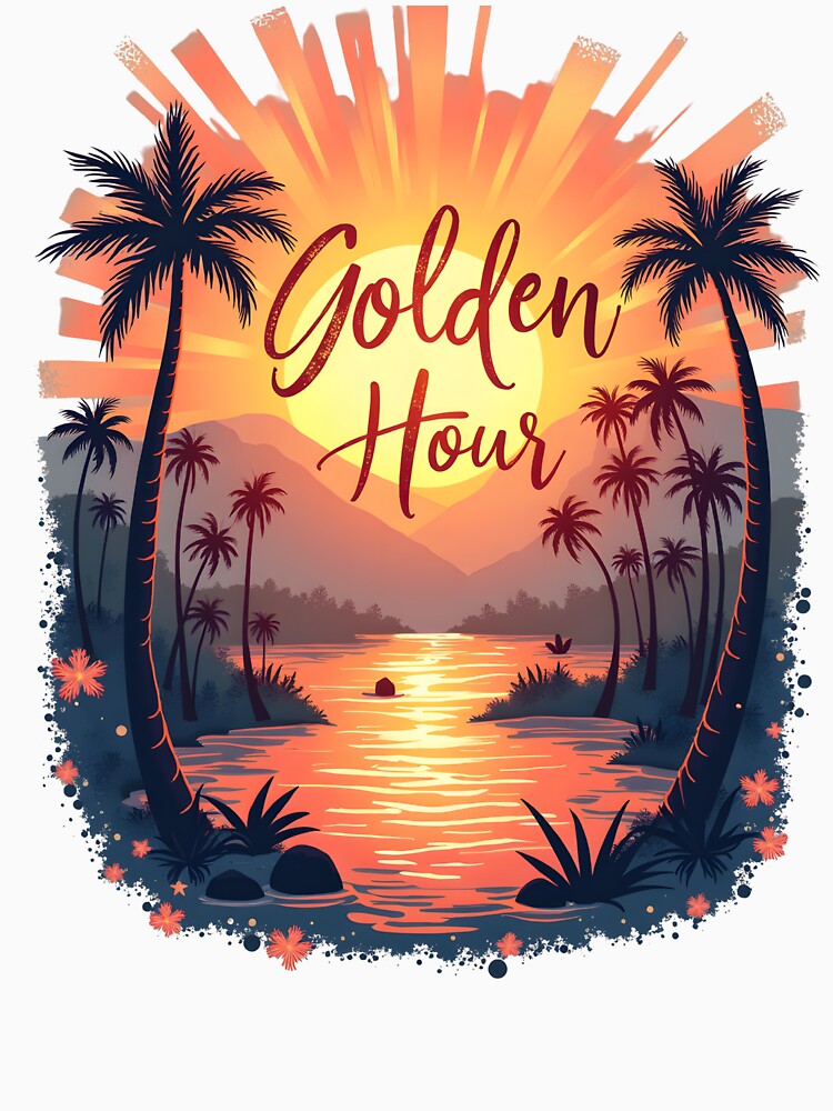 Golden Hour Glow on My Skin and Soul – Inspirational Sunlight T-Shirt by LR Vibe Studio