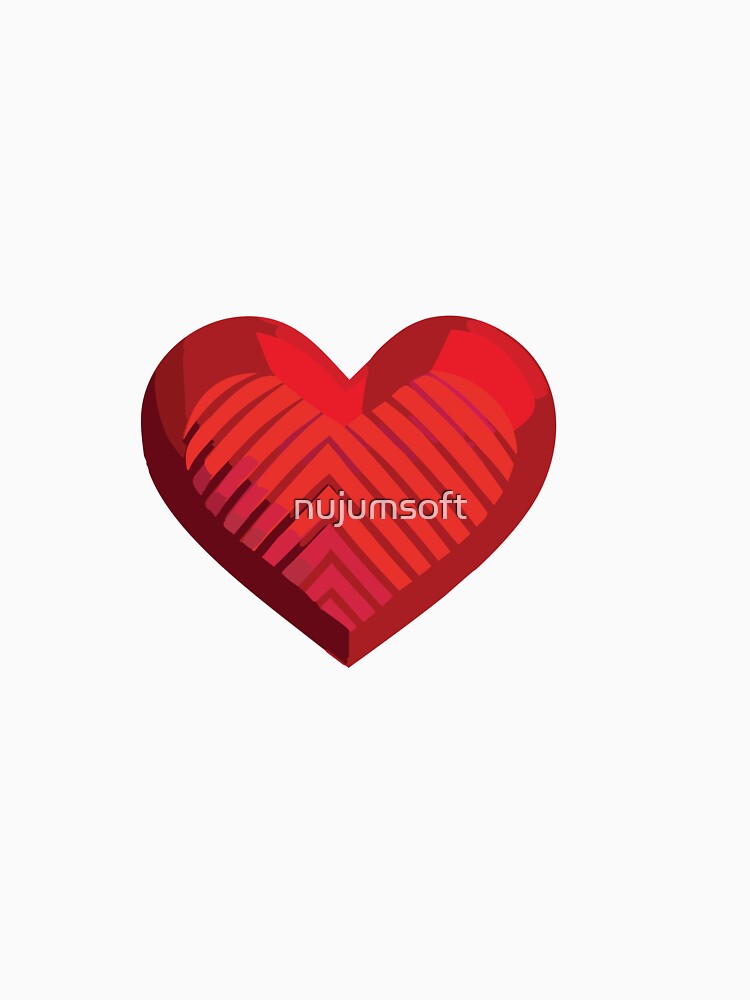 red heart by nujumsoft