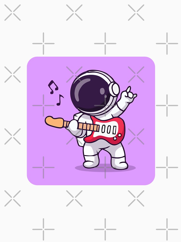 Astronaut Loves Playing Guitar by Ravex  Graphix