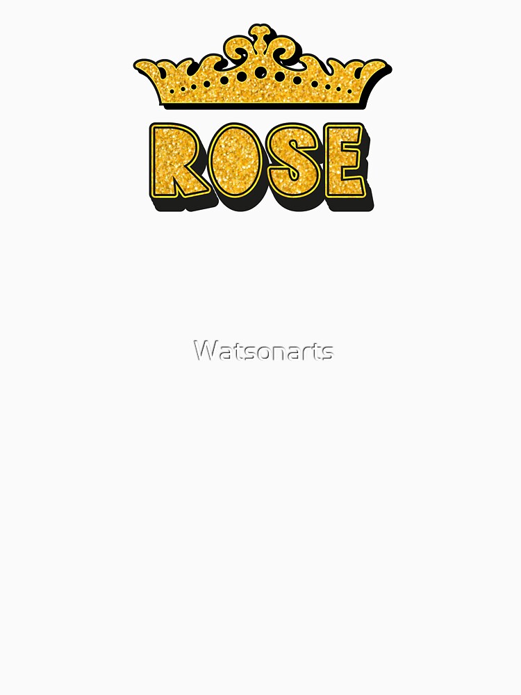 Rose Personalized Funny Custom Name Crown Design by Watsonarts