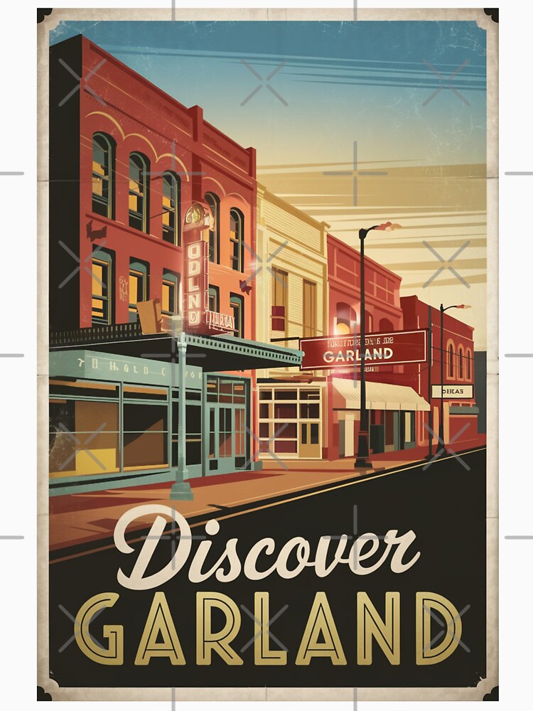 Garland Vintage Travel Poster by TravelerRat