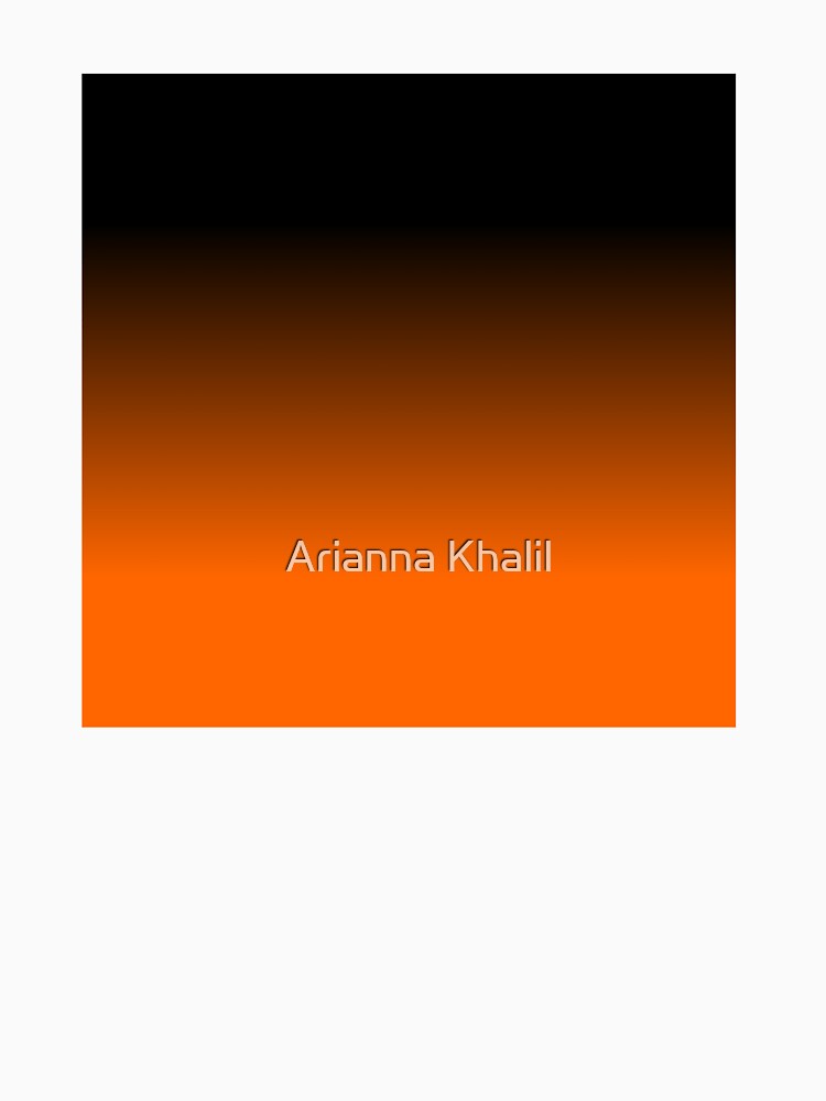 Black and Orange Halloween Gradient by Arianna Khalil