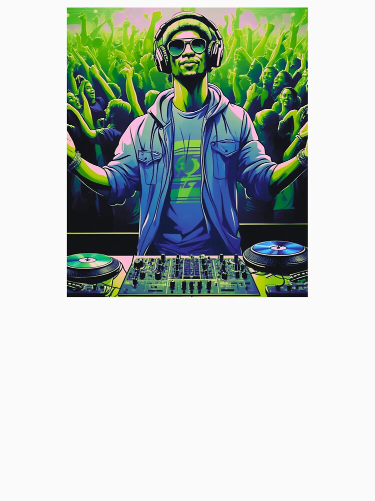 DJ Party Music Festival Illustration Design by NadDot