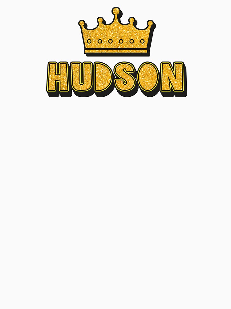 Hudson Personalized Name With Crown - Cool & Funny Custom Gift for Men and Boys by Oussinc
