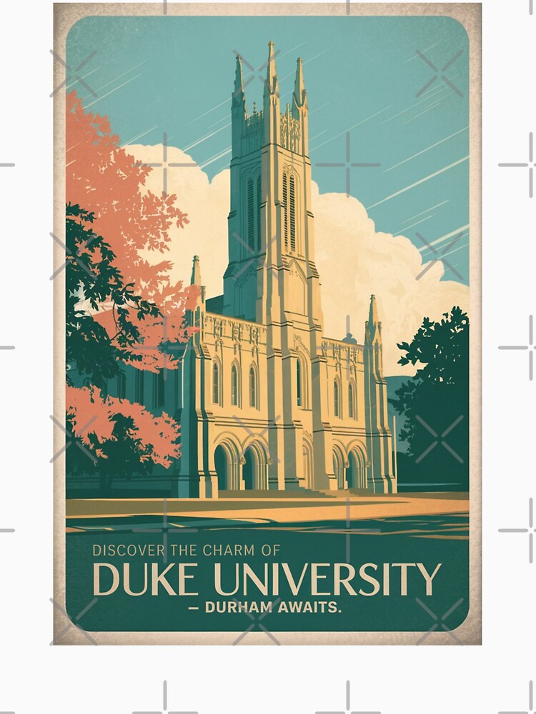 Durham Vintage Travel Poster by TravelerRat