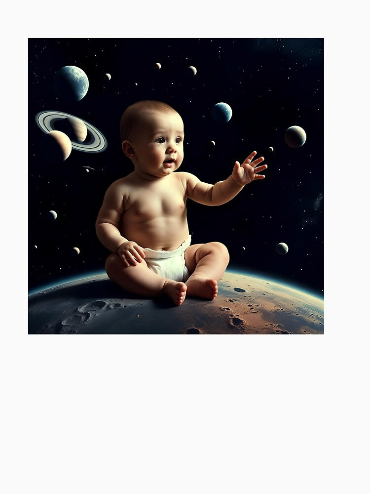 Baby discovers the universe! by Molecule World