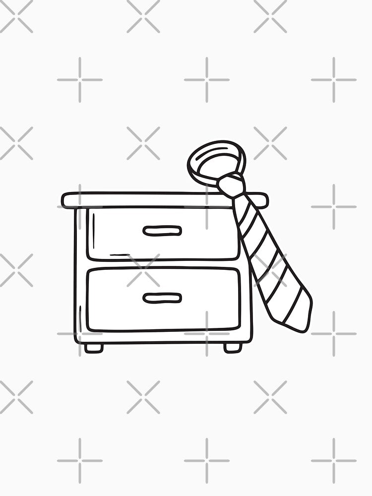 A tie tangled beside a drawer full of accessories by rasagamastore