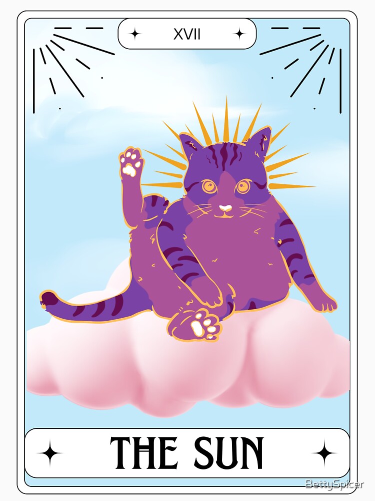 Tarot Card Cheshire  Cat The Sun by BettySpicer