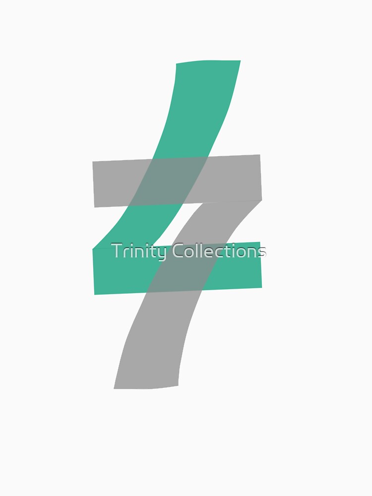77 Monogram Minimalist Geometric Number Streetwear Aesthetic by Trinity Collections