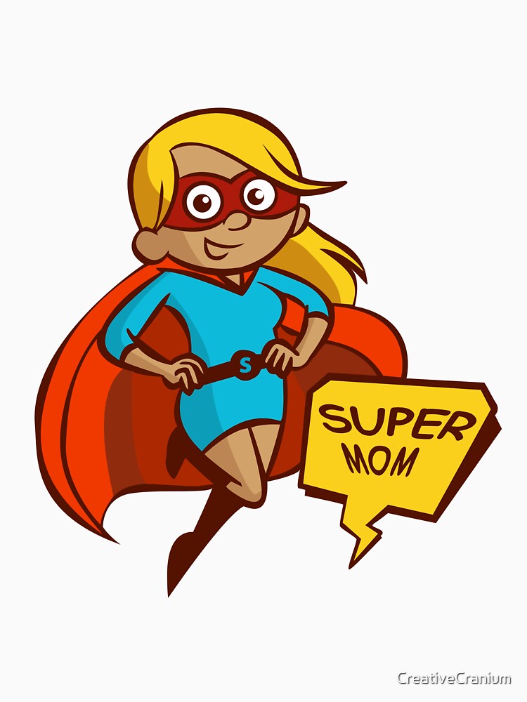 Super Mom In Beautiful Colors by CreativeCranium