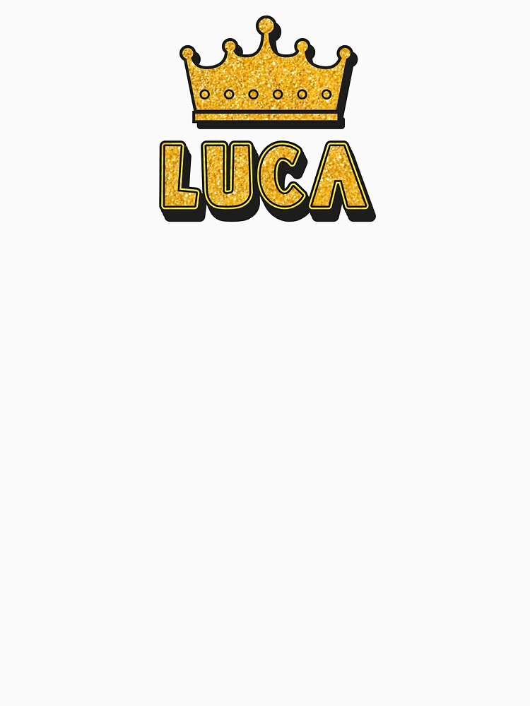 Luca Personalized Name With Crown - Cool & Funny Custom Gift for Men and Boys by Oussinc